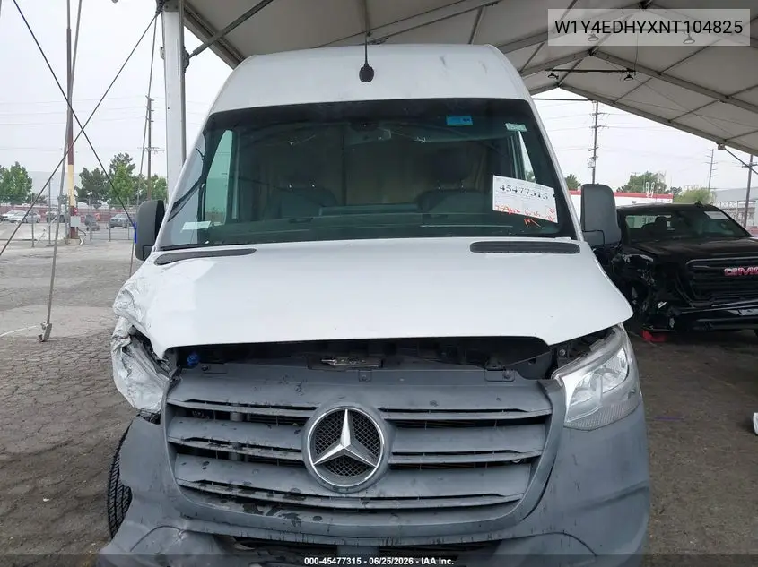 2022 Mercedes-Benz Sprinter 2500 High Roof V6 VIN: W1Y4EDHYXNT104825 Lot: 45477315