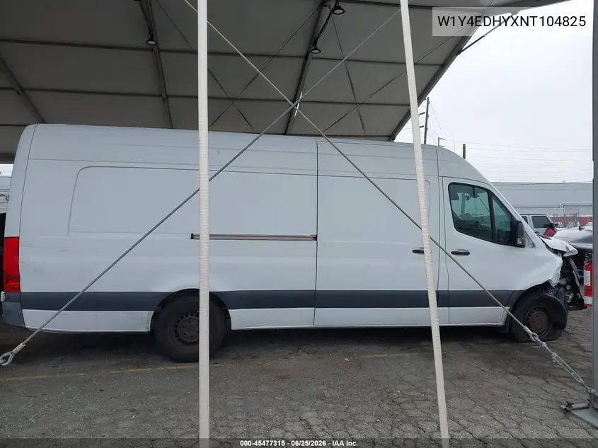 2022 Mercedes-Benz Sprinter 2500 High Roof V6 VIN: W1Y4EDHYXNT104825 Lot: 45477315