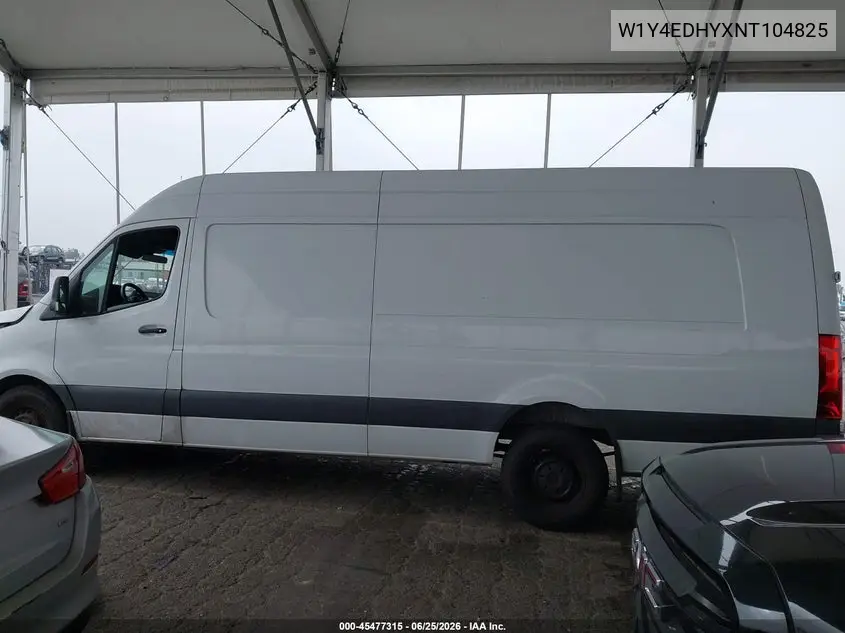2022 Mercedes-Benz Sprinter 2500 High Roof V6 VIN: W1Y4EDHYXNT104825 Lot: 45477315