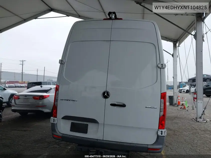 2022 Mercedes-Benz Sprinter 2500 High Roof V6 VIN: W1Y4EDHYXNT104825 Lot: 45477315