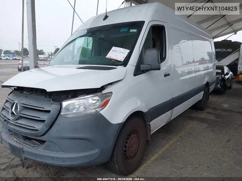 2022 Mercedes-Benz Sprinter 2500 High Roof V6 VIN: W1Y4EDHYXNT104825 Lot: 45477315
