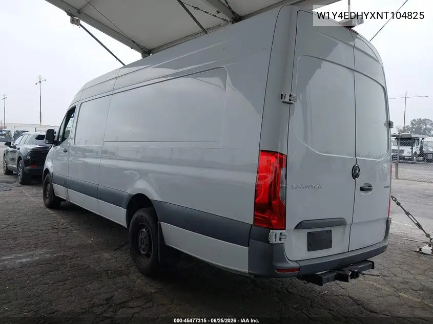 2022 Mercedes-Benz Sprinter 2500 High Roof V6 VIN: W1Y4EDHYXNT104825 Lot: 45477315