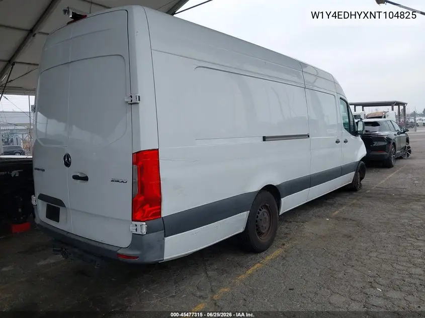 2022 Mercedes-Benz Sprinter 2500 High Roof V6 VIN: W1Y4EDHYXNT104825 Lot: 45477315