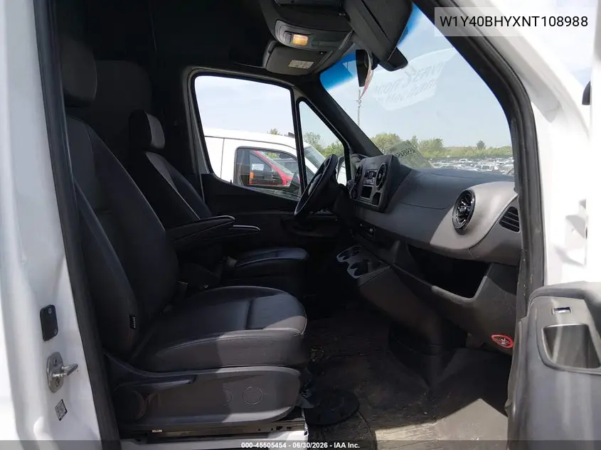 2022 Mercedes-Benz Sprinter 2500 Standard Roof I4 VIN: W1Y40BHYXNT108988 Lot: 45505454