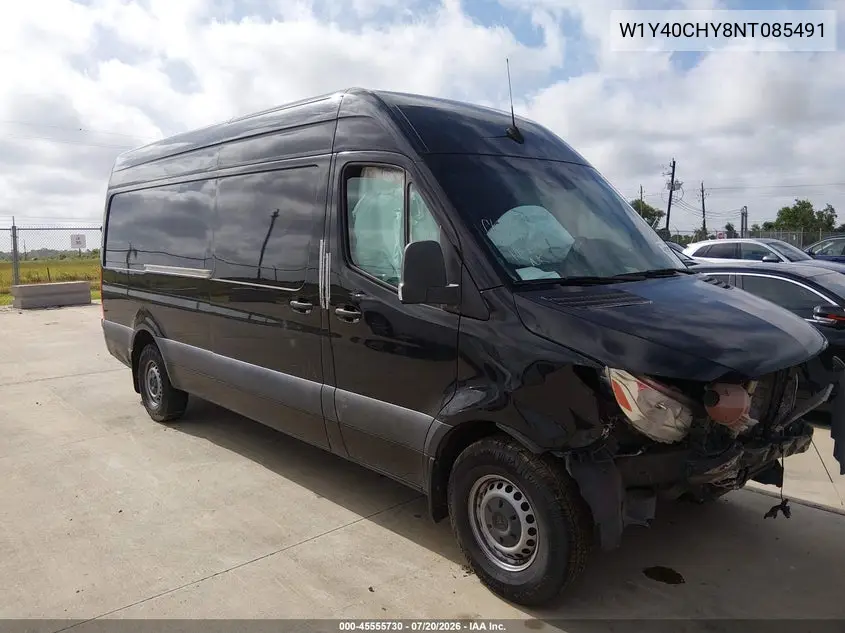 2022 Mercedes-Benz Sprinter 2500 High Roof I4 VIN: W1Y40CHY8NT085491 Lot: 45555730