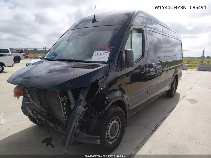 2022 Mercedes-Benz Sprinter 2500 High Roof I4 VIN: W1Y40CHY8NT085491 Lot: 45555730