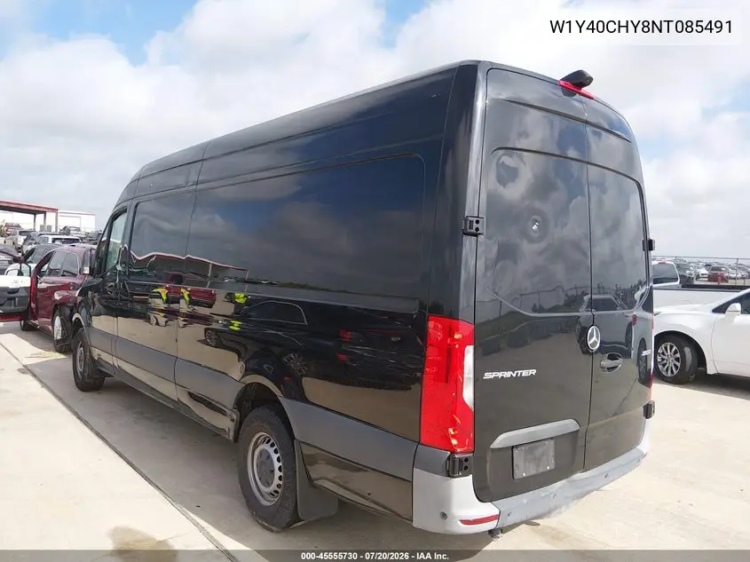 2022 Mercedes-Benz Sprinter 2500 High Roof I4 VIN: W1Y40CHY8NT085491 Lot: 45555730