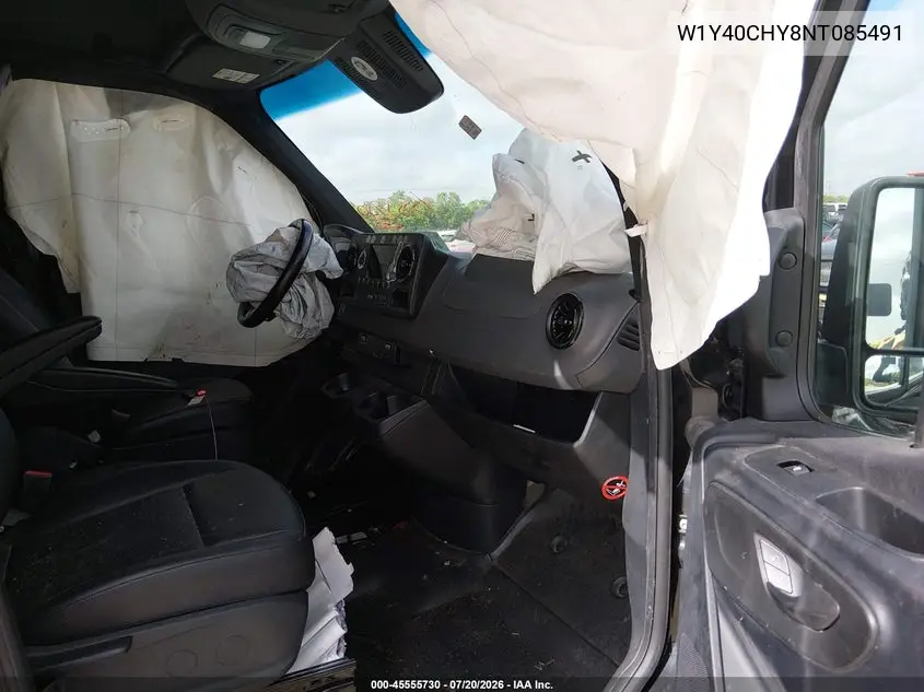 2022 Mercedes-Benz Sprinter 2500 High Roof I4 VIN: W1Y40CHY8NT085491 Lot: 45555730