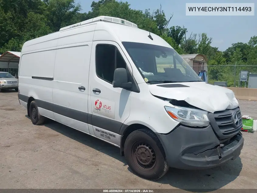 2022 Mercedes-Benz Sprinter 2500 High Roof V6 VIN: W1Y4ECHY3NT114493 Lot: 45596284