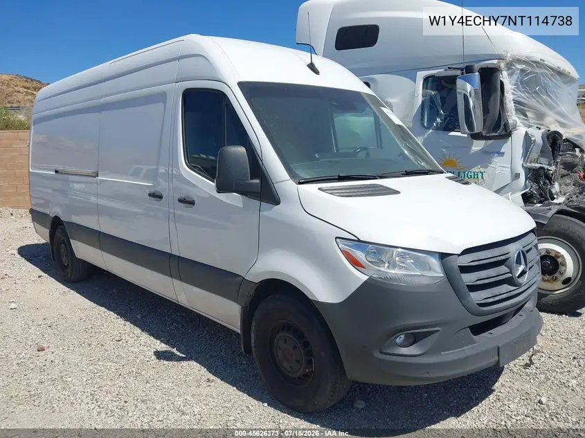 2022 Mercedes-Benz Sprinter 2500 High Roof V6 VIN: W1Y4ECHY7NT114738 Lot: 45626373