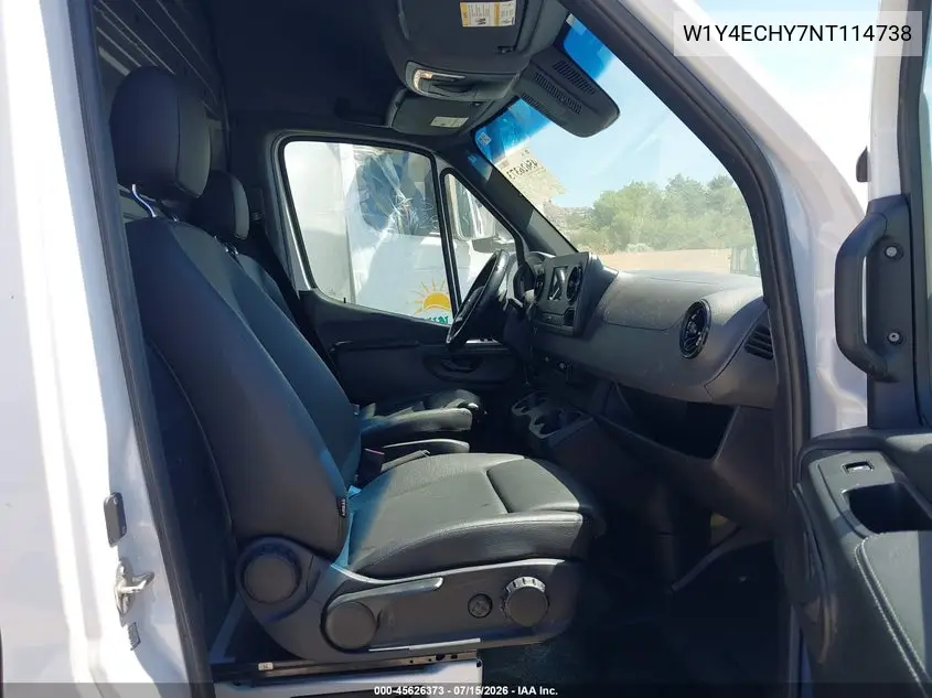 2022 Mercedes-Benz Sprinter 2500 High Roof V6 VIN: W1Y4ECHY7NT114738 Lot: 45626373