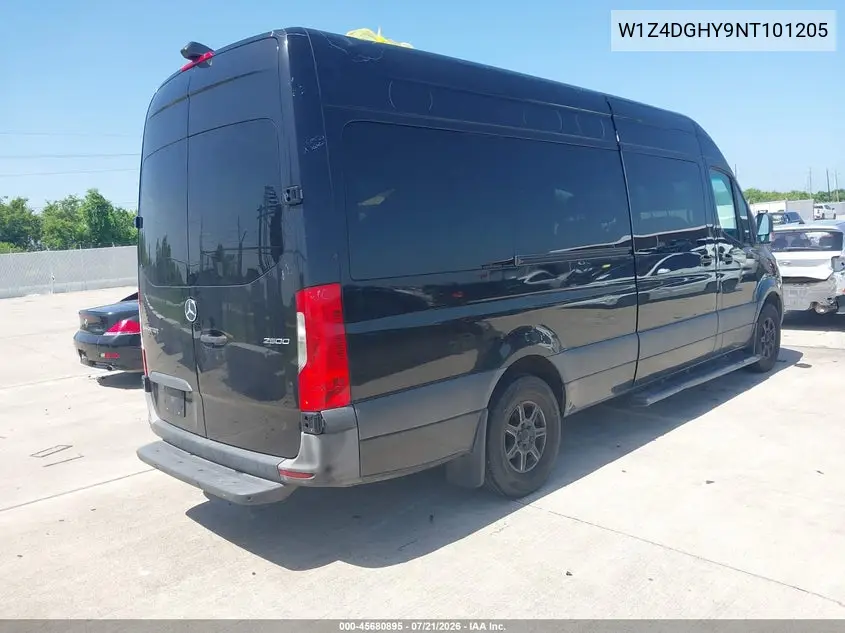2022 Mercedes-Benz Sprinter 2500 High Roof I4 Diesel VIN: W1Z4DGHY9NT101205 Lot: 45680895