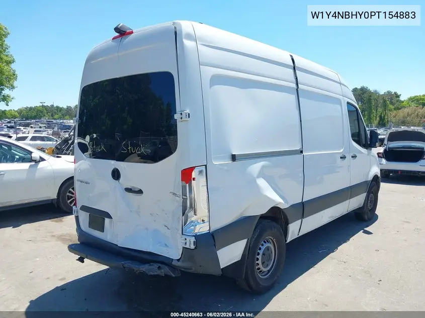 2023 Mercedes-Benz Sprinter 2500 Standard Roof 4-Cyl Diesel Ho VIN: W1Y4NBHY0PT154883 Lot: 45240663
