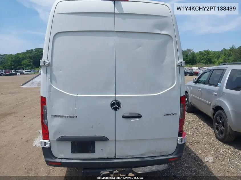 2023 Mercedes-Benz Sprinter 2500 High Roof 4-Cyl Diesel VIN: W1Y4KCHY2PT138439 Lot: 45308374