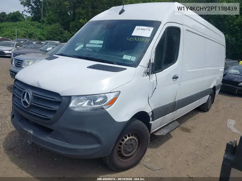 2023 Mercedes-Benz Sprinter 2500 High Roof 4-Cyl Diesel VIN: W1Y4KCHY2PT138439 Lot: 45308374