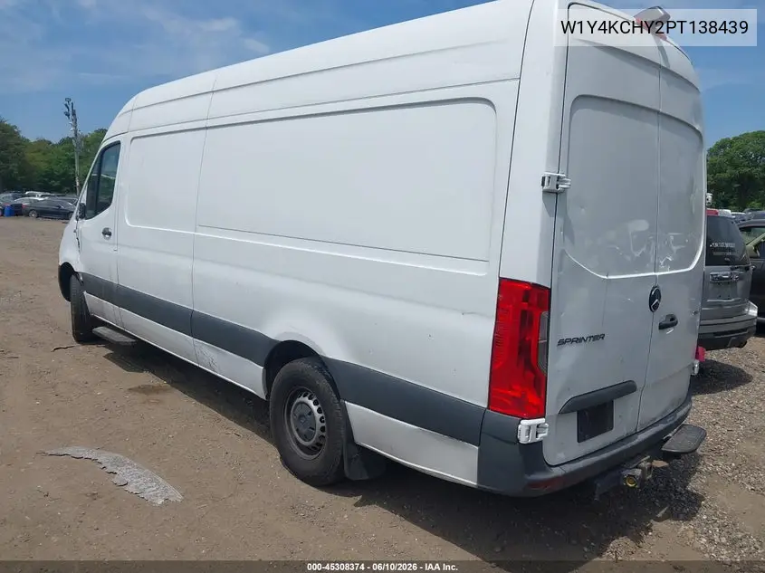 2023 Mercedes-Benz Sprinter 2500 High Roof 4-Cyl Diesel VIN: W1Y4KCHY2PT138439 Lot: 45308374