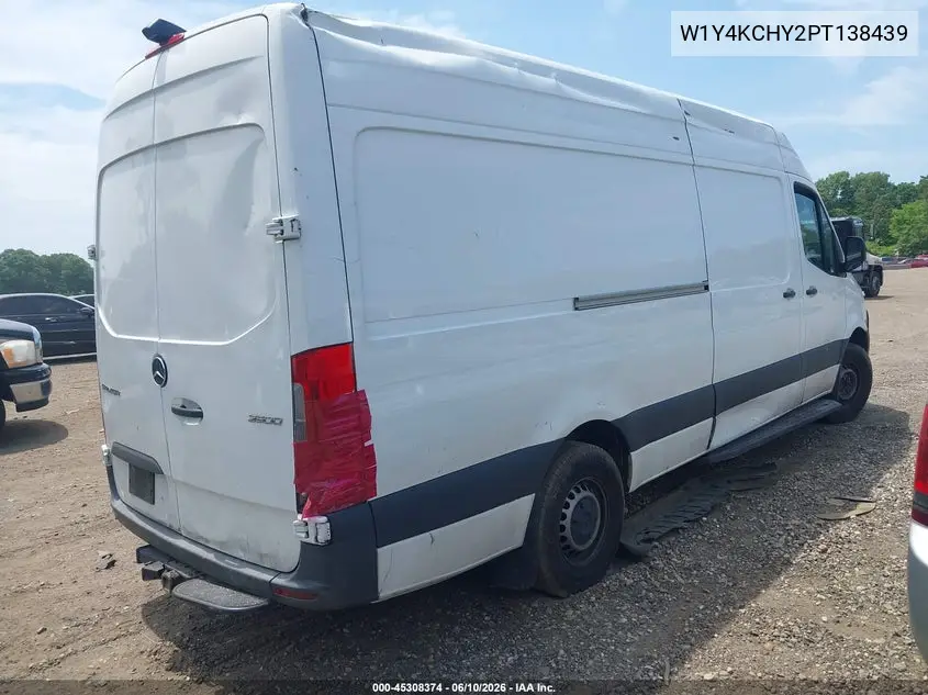 2023 Mercedes-Benz Sprinter 2500 High Roof 4-Cyl Diesel VIN: W1Y4KCHY2PT138439 Lot: 45308374