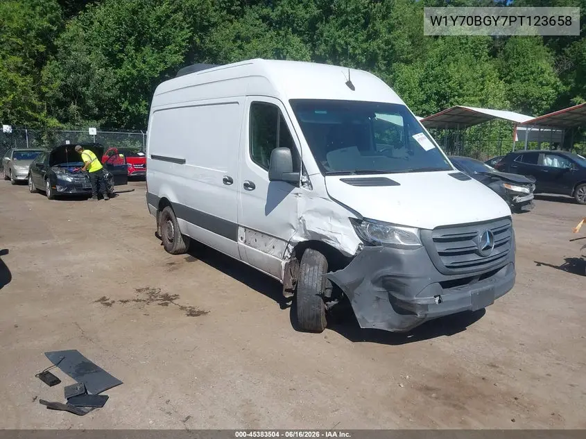 2023 Mercedes-Benz Sprinter 1500 Standard Roof 4-Cyl Gas VIN: W1Y70BGY7PT123658 Lot: 45383504