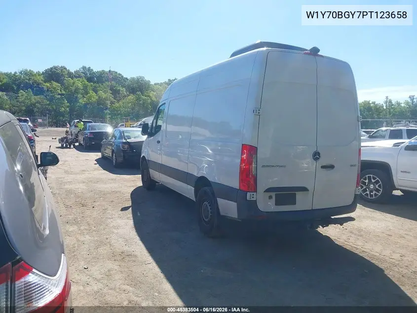 2023 Mercedes-Benz Sprinter 1500 Standard Roof 4-Cyl Gas VIN: W1Y70BGY7PT123658 Lot: 45383504