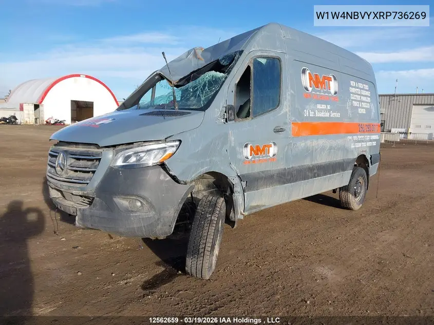 2024 Mercedes-Benz Sprinter 2500 VIN: W1W4NBVYXRP736269 Lot: 12562659