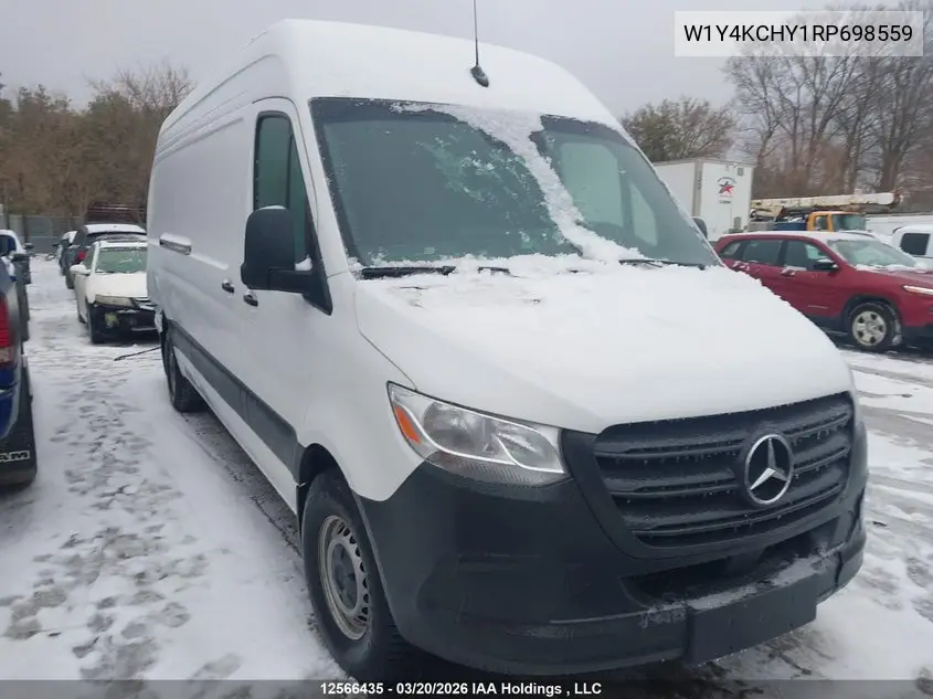 2024 Mercedes-Benz Sprinter 2500 VIN: W1Y4KCHY1RP698559 Lot: 12566435