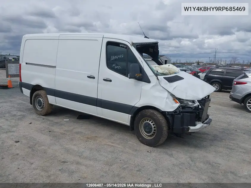 2024 Mercedes-Benz Sprinter 2500 High Roof 4-Cyl Diesel/Standard Roof 4-Cyl Diesel VIN: W1Y4KBHY9RP685469 Lot: 12606487