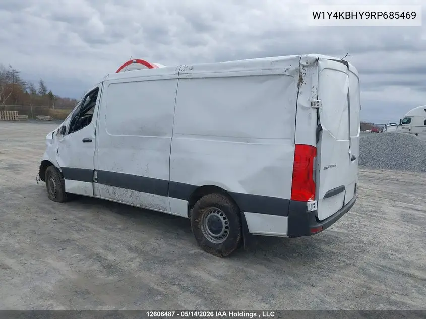 2024 Mercedes-Benz Sprinter 2500 High Roof 4-Cyl Diesel/Standard Roof 4-Cyl Diesel VIN: W1Y4KBHY9RP685469 Lot: 12606487