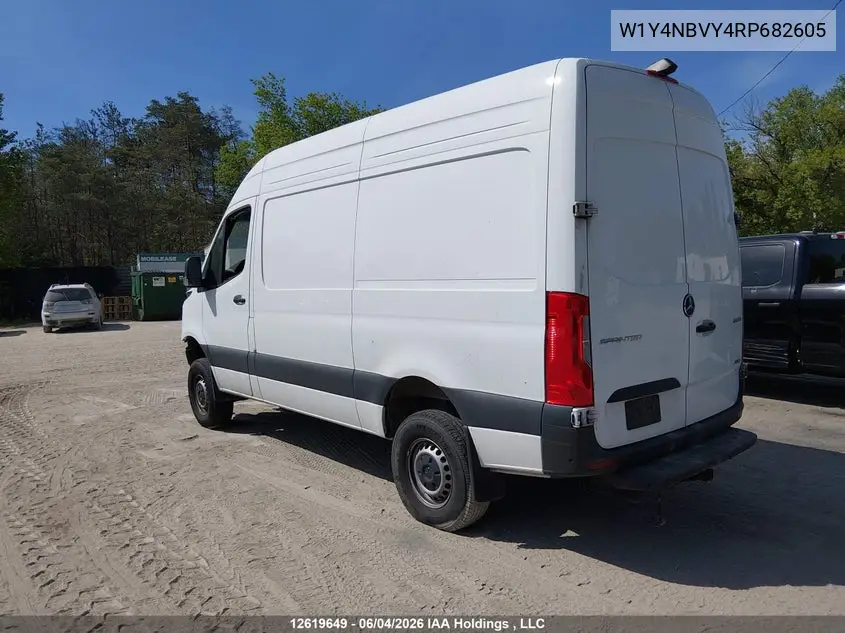 2024 Mercedes-Benz Sprinter 2500 VIN: W1Y4NBVY4RP682605 Lot: 12619649
