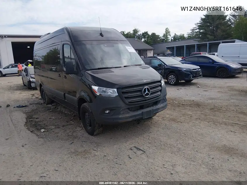 2024 Mercedes-Benz Sprinter 2500 High Roof 4-Cyl Diesel Ho VIN: W1Z4NGHY5RT161646 Lot: 45351162