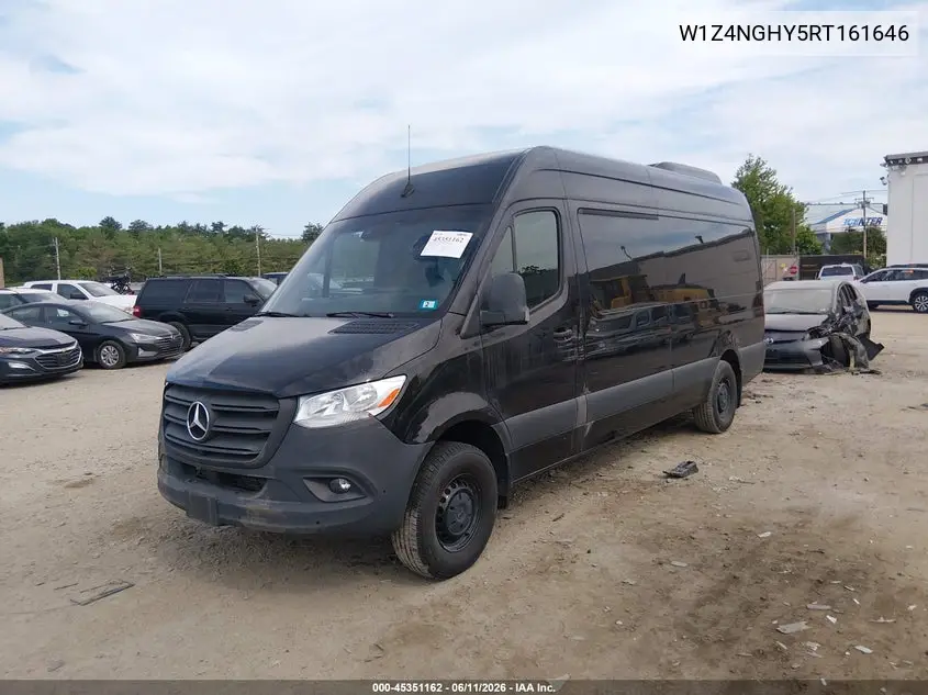 2024 Mercedes-Benz Sprinter 2500 High Roof 4-Cyl Diesel Ho VIN: W1Z4NGHY5RT161646 Lot: 45351162