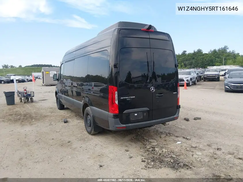 2024 Mercedes-Benz Sprinter 2500 High Roof 4-Cyl Diesel Ho VIN: W1Z4NGHY5RT161646 Lot: 45351162