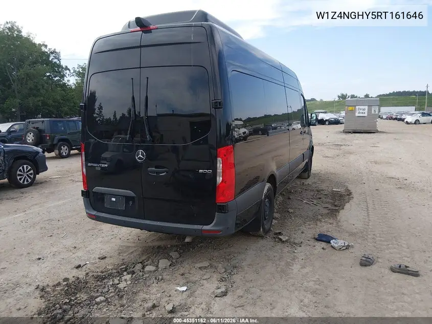 2024 Mercedes-Benz Sprinter 2500 High Roof 4-Cyl Diesel Ho VIN: W1Z4NGHY5RT161646 Lot: 45351162