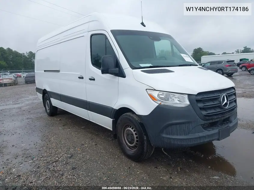 2024 Mercedes-Benz Sprinter 2500 High Roof 4-Cyl Diesel Ho VIN: W1Y4NCHY0RT174186 Lot: 45456058
