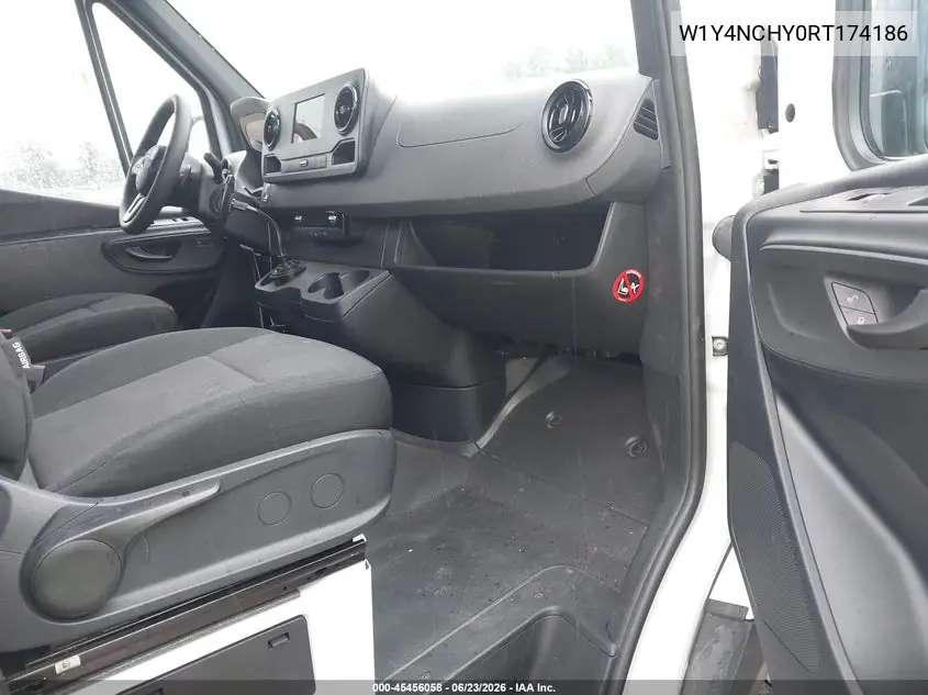 2024 Mercedes-Benz Sprinter 2500 High Roof 4-Cyl Diesel Ho VIN: W1Y4NCHY0RT174186 Lot: 45456058