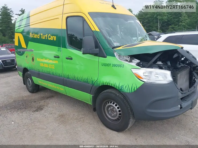 2024 Mercedes-Benz Sprinter 2500 Standard Roof 4-Cyl Diesel Ho VIN: W1Y4NBHY2RT166746 Lot: 45480431