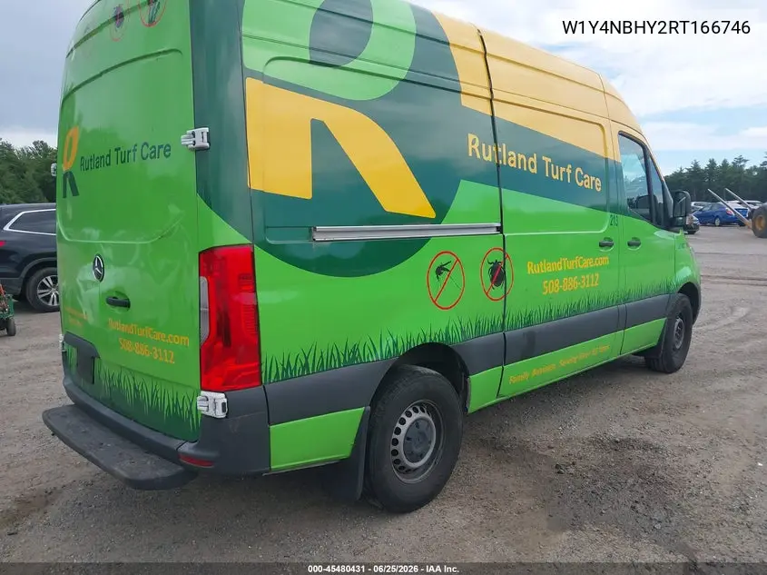 2024 Mercedes-Benz Sprinter 2500 Standard Roof 4-Cyl Diesel Ho VIN: W1Y4NBHY2RT166746 Lot: 45480431