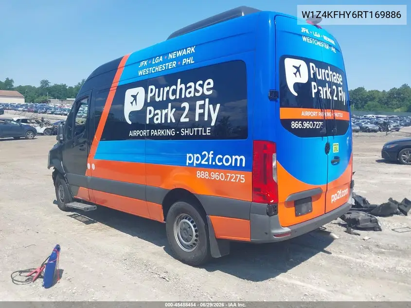 2024 Mercedes-Benz Sprinter 2500 Standard Roof 4-Cyl Diesel VIN: W1Z4KFHY6RT169886 Lot: 45488454