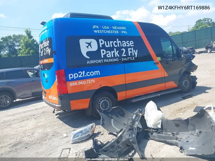 2024 Mercedes-Benz Sprinter 2500 Standard Roof 4-Cyl Diesel VIN: W1Z4KFHY6RT169886 Lot: 45488454
