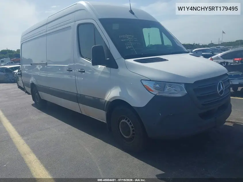 2024 Mercedes-Benz Sprinter 2500 High Roof 4-Cyl Diesel Ho VIN: W1Y4NCHY5RT179495 Lot: 45504451