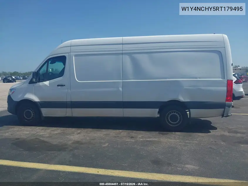2024 Mercedes-Benz Sprinter 2500 High Roof 4-Cyl Diesel Ho VIN: W1Y4NCHY5RT179495 Lot: 45504451