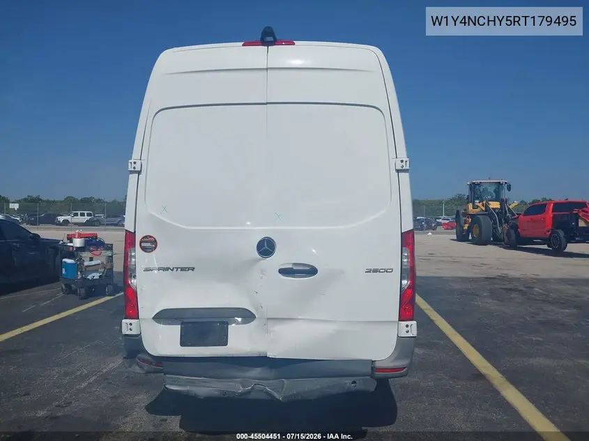 2024 Mercedes-Benz Sprinter 2500 High Roof 4-Cyl Diesel Ho VIN: W1Y4NCHY5RT179495 Lot: 45504451