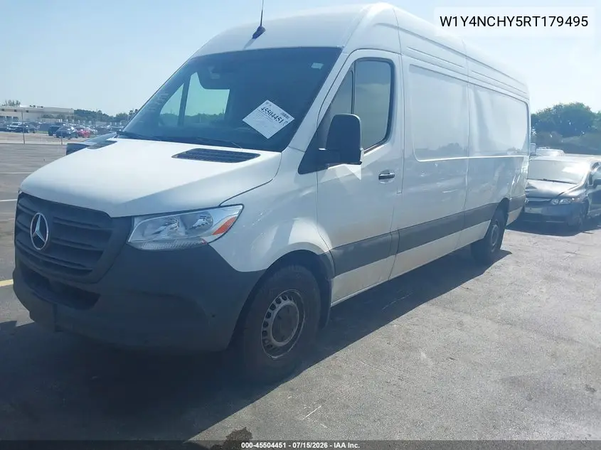 2024 Mercedes-Benz Sprinter 2500 High Roof 4-Cyl Diesel Ho VIN: W1Y4NCHY5RT179495 Lot: 45504451