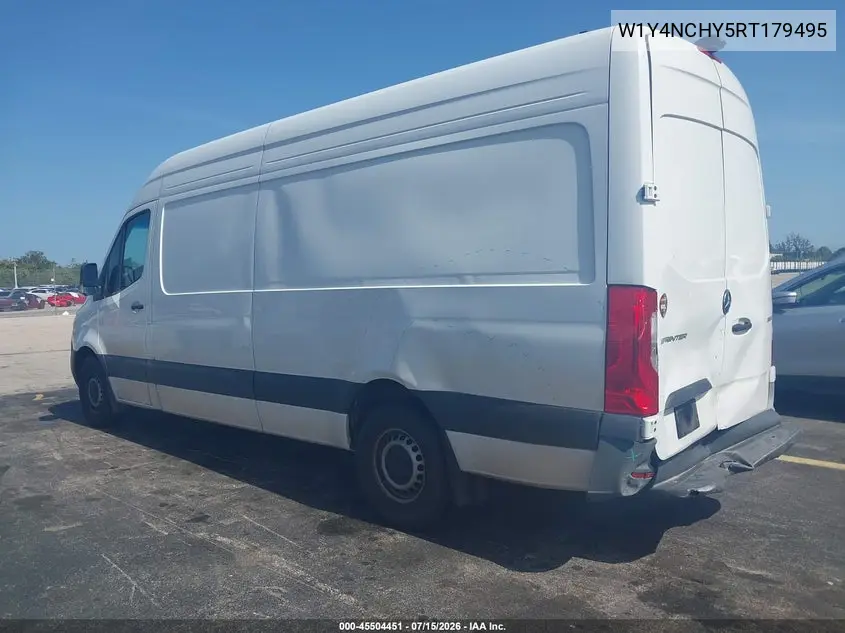 2024 Mercedes-Benz Sprinter 2500 High Roof 4-Cyl Diesel Ho VIN: W1Y4NCHY5RT179495 Lot: 45504451