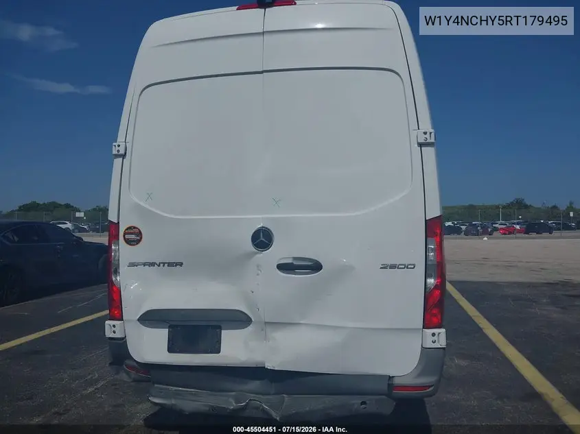 2024 Mercedes-Benz Sprinter 2500 High Roof 4-Cyl Diesel Ho VIN: W1Y4NCHY5RT179495 Lot: 45504451