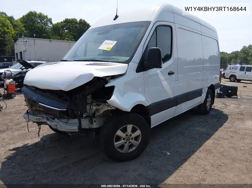 2024 Mercedes-Benz Sprinter 2500 Standard Roof 4-Cyl Diesel VIN: W1Y4KBHY3RT168644 Lot: 45616206