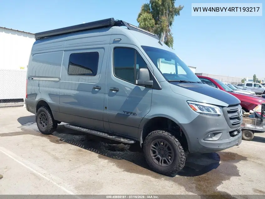 2024 Mercedes-Benz Sprinter 2500 Standard Roof 4-Cyl Diesel Ho VIN: W1W4NBVY4RT193217 Lot: 45656161