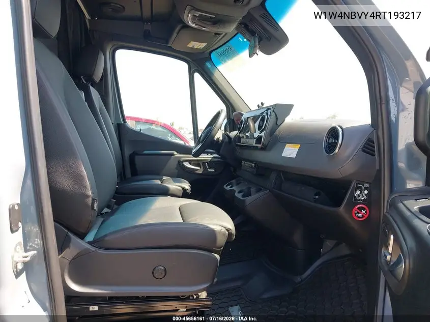 2024 Mercedes-Benz Sprinter 2500 Standard Roof 4-Cyl Diesel Ho VIN: W1W4NBVY4RT193217 Lot: 45656161