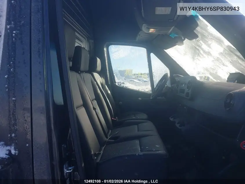 2025 Mercedes-Benz Sprinter 2500 Standard Roof 4-Cyl Diesel VIN: W1Y4KBHY6SP830943 Lot: 12492108