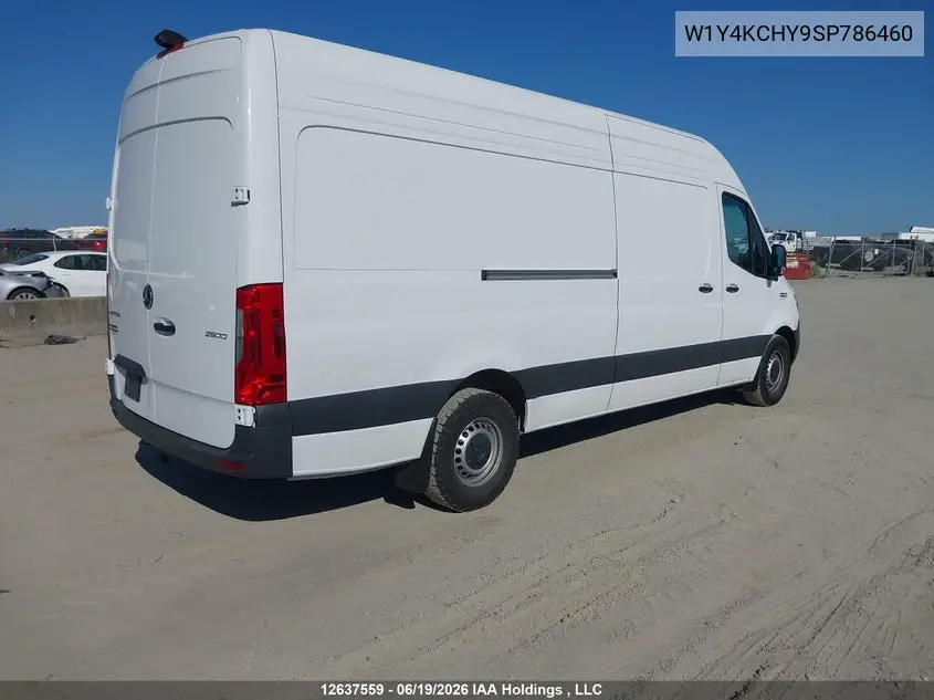 2025 Mercedes-Benz Sprinter 2500 VIN: W1Y4KCHY9SP786460 Lot: 12637559