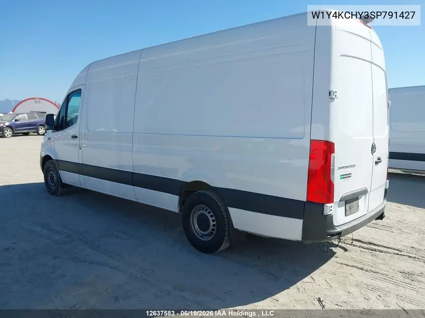 2025 Mercedes-Benz Sprinter 2500 VIN: W1Y4KCHY3SP791427 Lot: 12637583